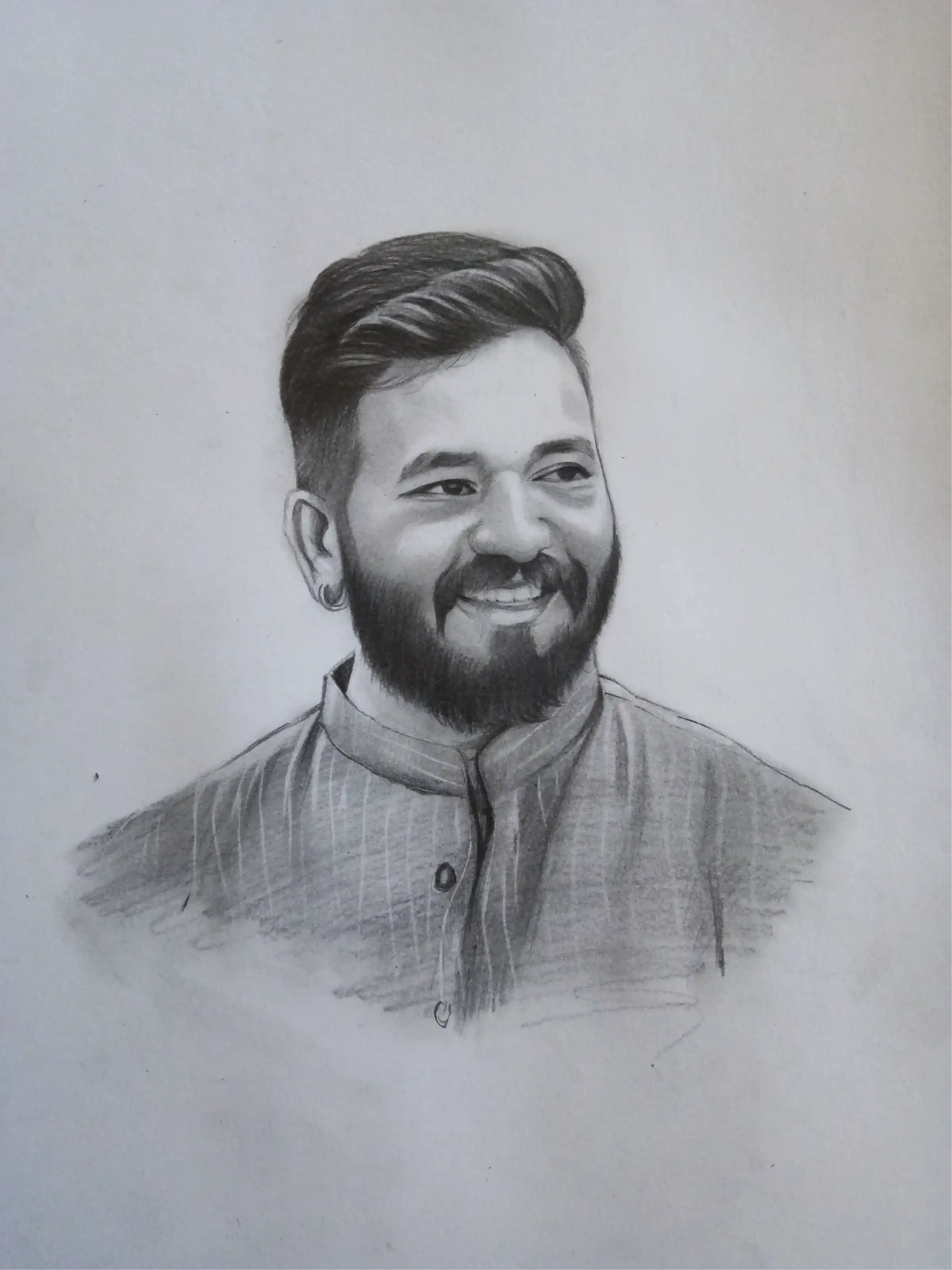 Charcoal Portrait — Male
